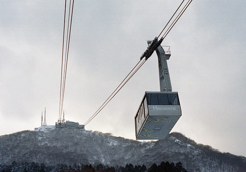 Mt. Hakodate Ropeway round-trip view
