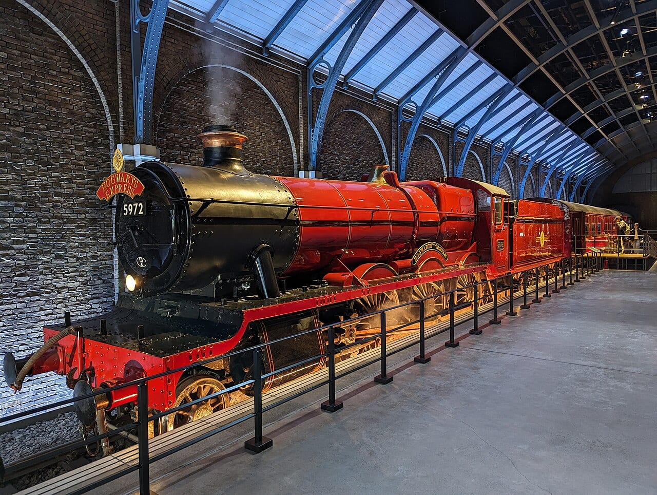 Hogwarts Express on display at Warner Bros Studio Tour Tokyo